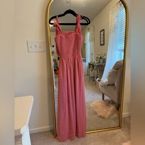 NWOT Pink Swiss dot dress